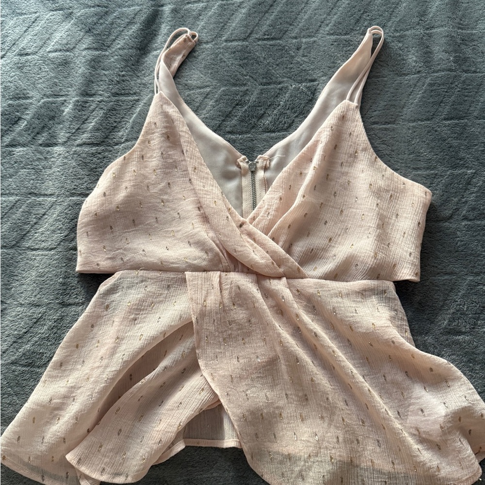 Express Blush Pink Wrap Camisole